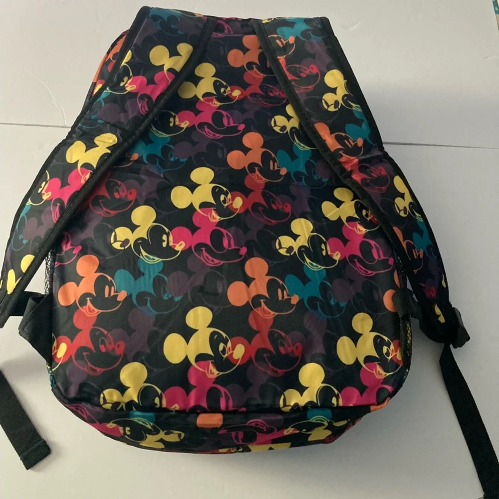 Mickey Mouse black multi color Backpack